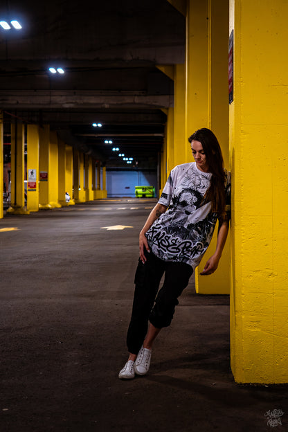 Hollow Dyed Oversized T-shirt